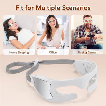 Vibration Eye Massager with LED Light Therapy