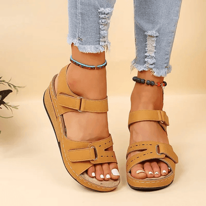 Womens Soft Slip On Sandals Comfortable Open Toe Walking Shoes