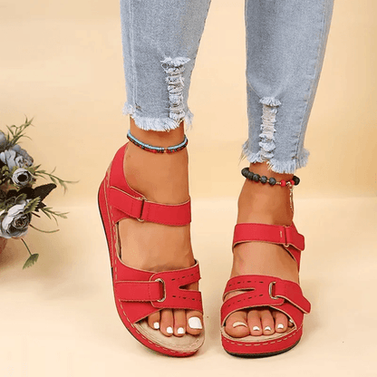 Womens Soft Slip On Sandals Comfortable Open Toe Walking Shoes