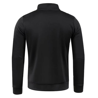 Men's Half-Zip Sweatshirt – Thicker Pullover Hoodie with Turtleneck Design for Spring & Autumn Outdoor Wear