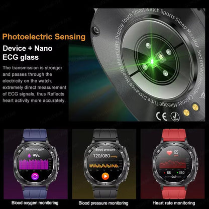 2025 Smart Health Watch for Men and Women – ECG + PPG, Uric Acid Monitor, Blood Pressure, Blood Oxygen & Body Fat Analys