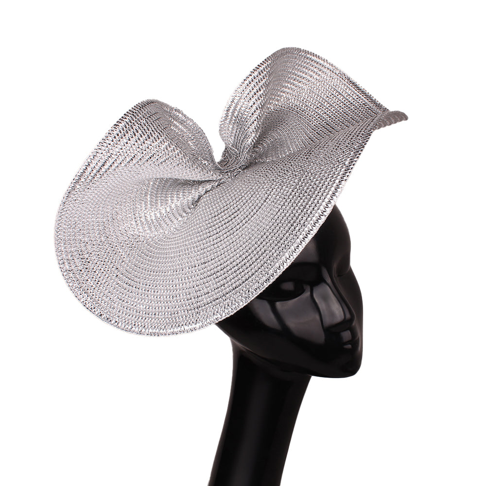 Ladies Glitter Gold Summer Wedding Fascinator Chapeau Hats, Vintage Elegant Headbands, Church CapFedora Bridal Headwear