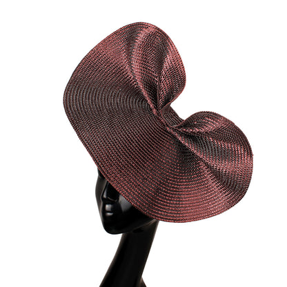Ladies Glitter Gold Summer Wedding Fascinator Chapeau Hats, Vintage Elegant Headbands, Church CapFedora Bridal Headwear