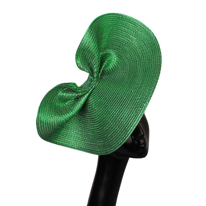 Ladies Glitter Gold Summer Wedding Fascinator Chapeau Hats, Vintage Elegant Headbands, Church CapFedora Bridal Headwear