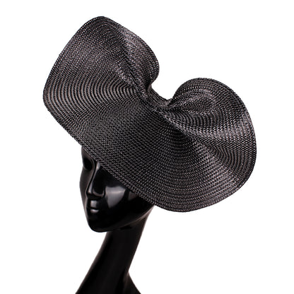 Ladies Glitter Gold Summer Wedding Fascinator Chapeau Hats, Vintage Elegant Headbands, Church CapFedora Bridal Headwear