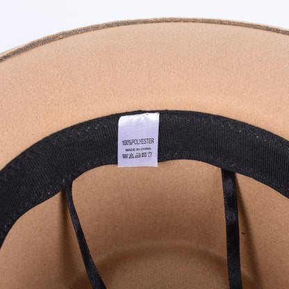 Vintage Fedora Felt Hat with Feather, Autumn Casual Wide Brim Black Jazz Cap, Classic Gentleman British Top Hat for Men