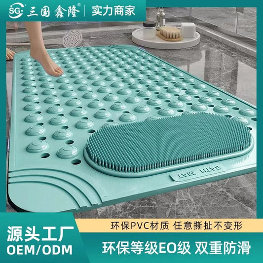 Household Bathroom Non Slip Toilet Floor Mat Anti Drop Bathtub Massage Mat