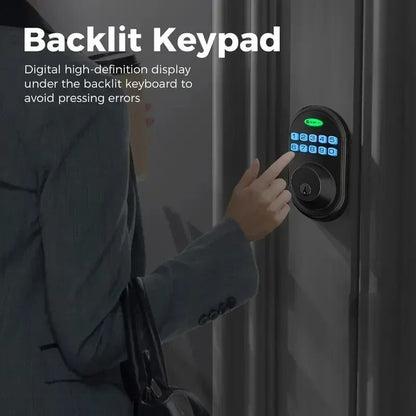 Keyless Entry Deadbolt with Keypad One Touch Lock and Auto Lock