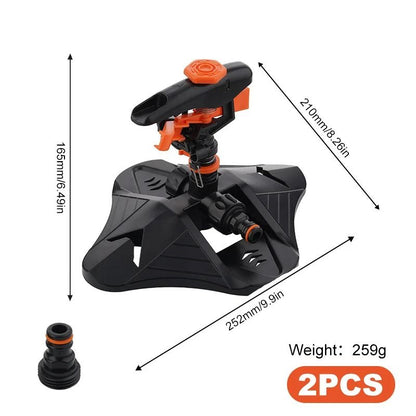 Automatic 360° Rotating Garden Sprinkler with Adjustable Coverage