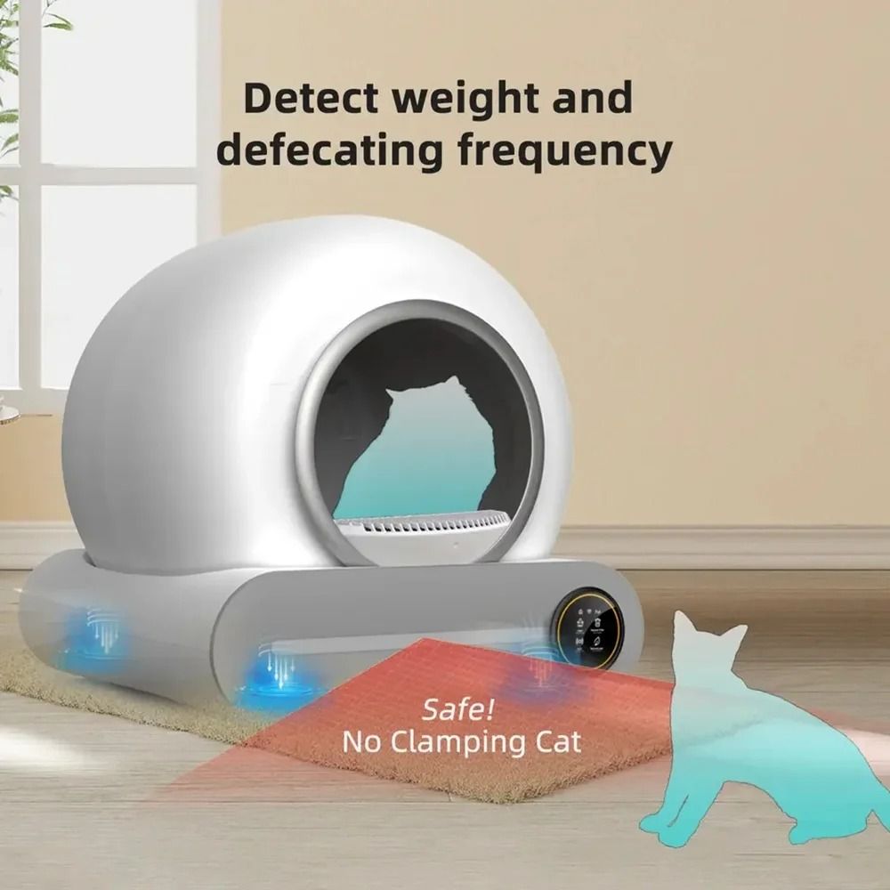 Automatic Smart Cat Litter Box Self Cleaning Large Capacity Enclosed Design