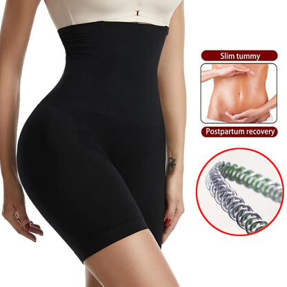 Womens High Waist Shaper Pants, Postpartum Butt Lifting Body Shaping Shorts & Waist Trainer for Instant Slimming