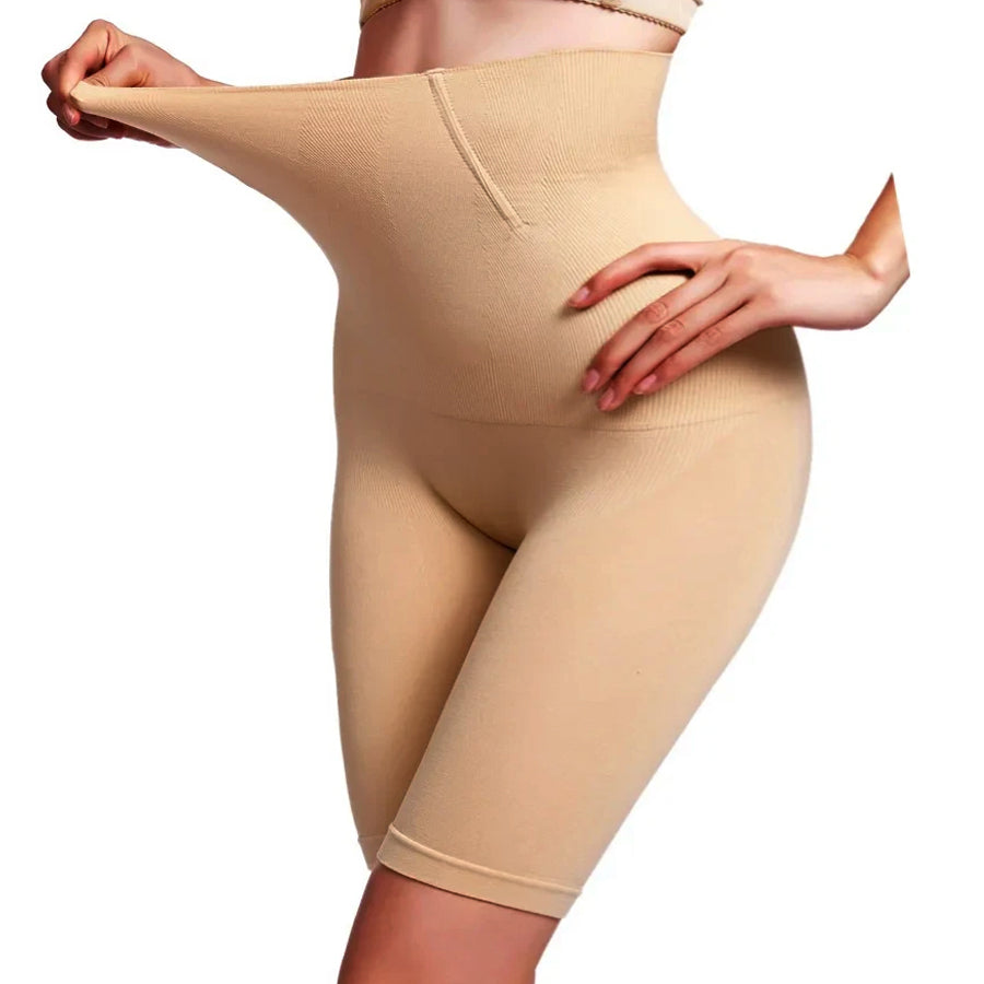 Womens High Waist Shaper Pants, Postpartum Butt Lifting Body Shaping Shorts & Waist Trainer for Instant Slimming