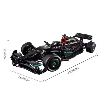 F1 W14 Race Car Building Blocks – 1 to 8 Scale 1642PCS Technical Supercar Model Kit for Kids & Collectors
