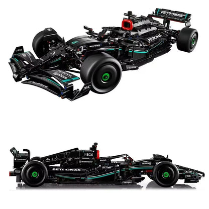 F1 W14 Race Car Building Blocks – 1 to 8 Scale 1642PCS Technical Supercar Model Kit for Kids & Collectors