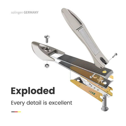 Anti-Splash Stainless Steel Nail Clippers for Precision Fingernail & Toenail Care