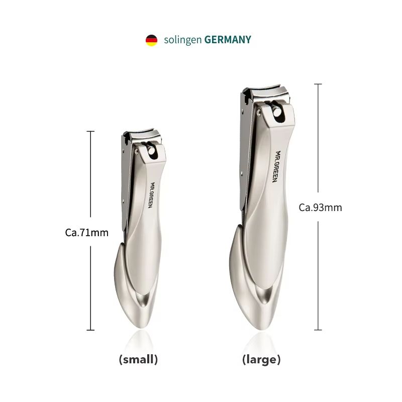 Anti-Splash Stainless Steel Nail Clippers for Precision Fingernail & Toenail Care