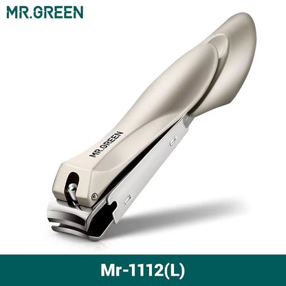 Anti-Splash Stainless Steel Nail Clippers for Precision Fingernail & Toenail Care