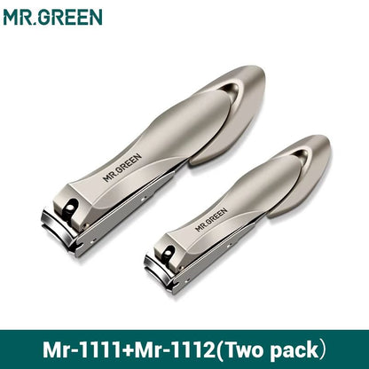 Anti-Splash Stainless Steel Nail Clippers for Precision Fingernail & Toenail Care