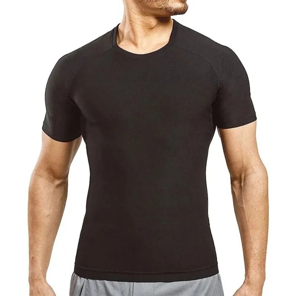 Mens Sauna Sweat Vest Heat Trapping Compression Shirt