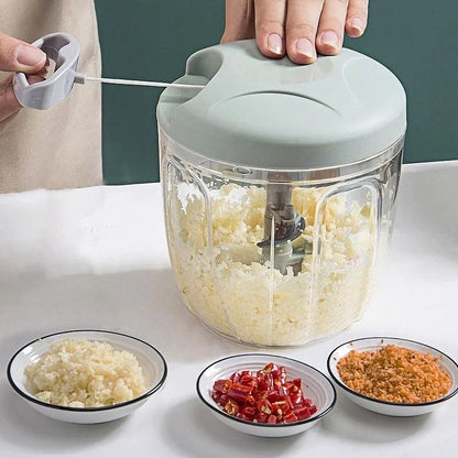 Manual Meat and Vegetable Chopper Garlic Press Crusher 500ml 900ml