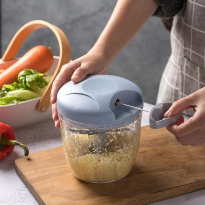 Manual Meat and Vegetable Chopper Garlic Press Crusher 500ml 900ml
