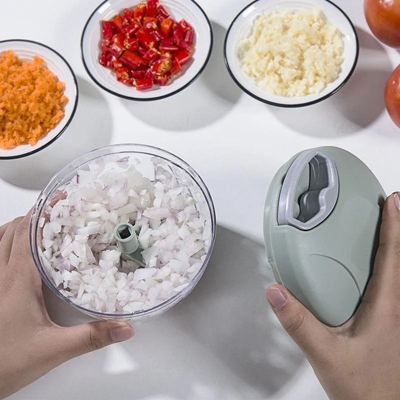Manual Meat and Vegetable Chopper Garlic Press Crusher 500ml 900ml