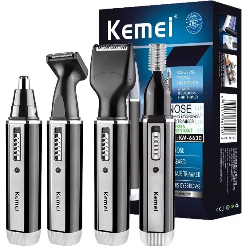4 in 1 Rechargeable Nose Ear and Beard Hair Trimmer for Men