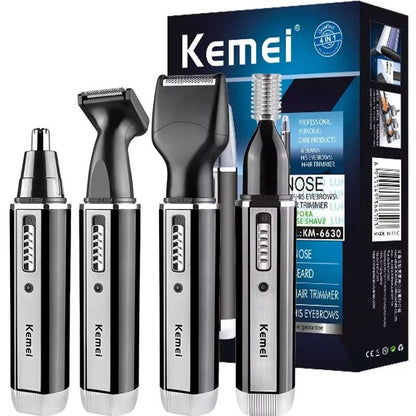 4 in 1 Rechargeable Nose Ear and Beard Hair Trimmer for Men