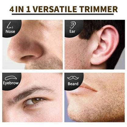 4 in 1 Rechargeable Nose Ear and Beard Hair Trimmer for Men