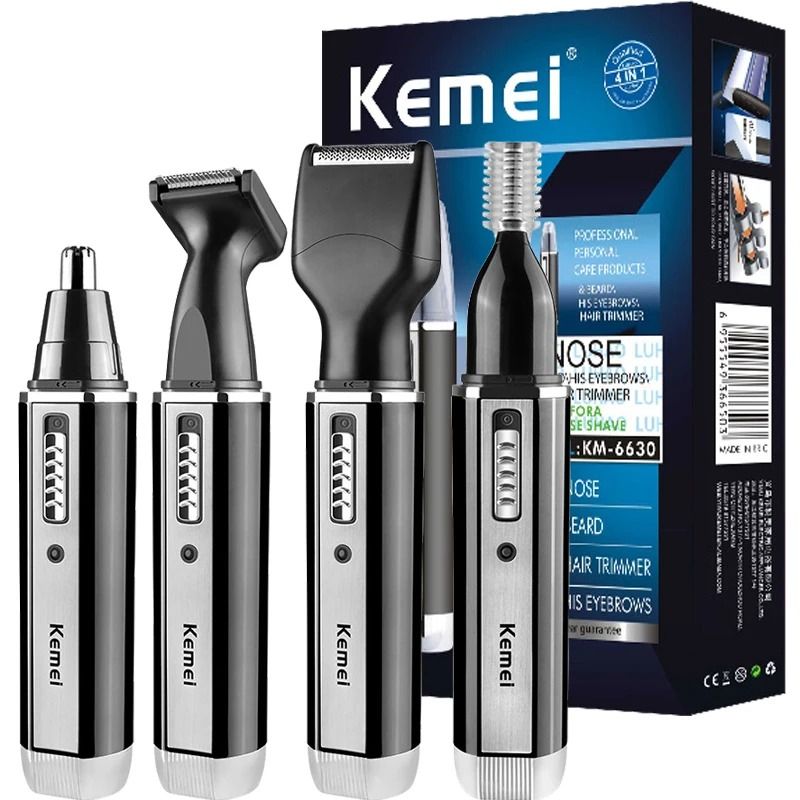 4 in 1 Rechargeable Nose Ear and Beard Hair Trimmer for Men