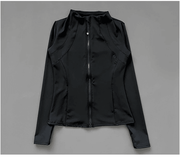 Slim Fit Womens Fitness Jacket Quick Dry Long Sleeve Yoga and Running Top