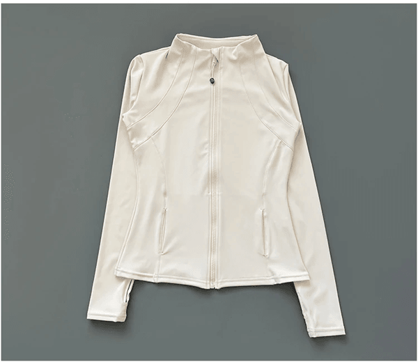Slim Fit Womens Fitness Jacket Quick Dry Long Sleeve Yoga and Running Top