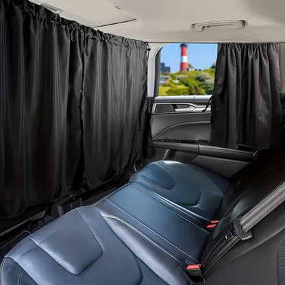 4 Piece Car Privacy Curtain Set – Window Shade for Travel, Nap, Camping, and Night Driving