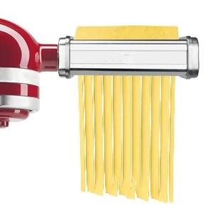 Pasta Attachment for KitchenAid Mixer – Stainless Steel Pasta Roller and Cutter for Spaghetti and Fettuccine