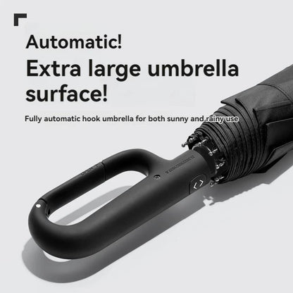 Ring Buckle Design 20 Rib Fully Automatic Folding Umbrella Extra Large Sunshade for Men and Women