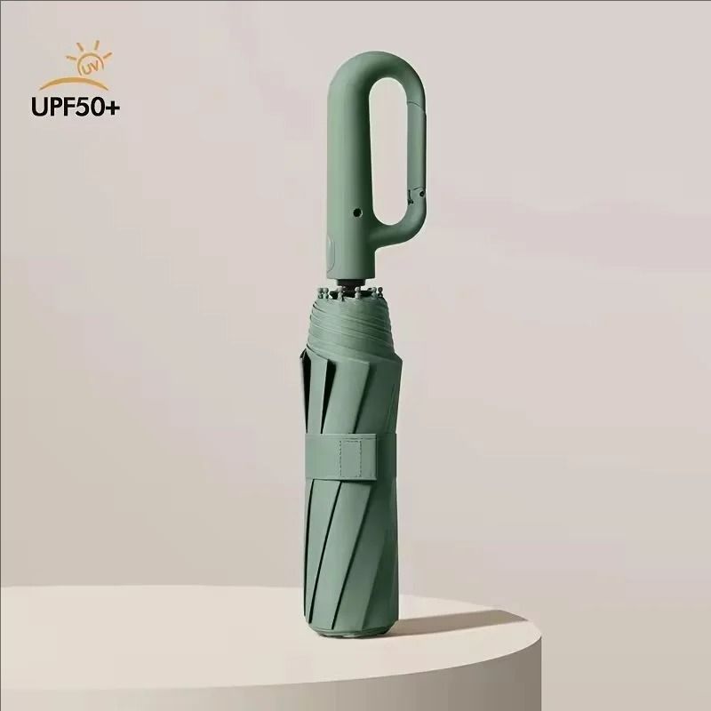 Ring Buckle Design 20 Rib Fully Automatic Folding Umbrella Extra Large Sunshade for Men and Women