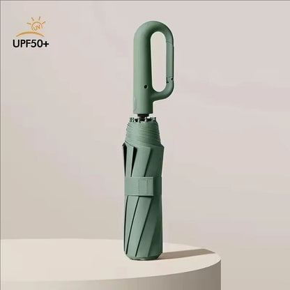 Ring Buckle Design 20 Rib Fully Automatic Folding Umbrella Extra Large Sunshade for Men and Women