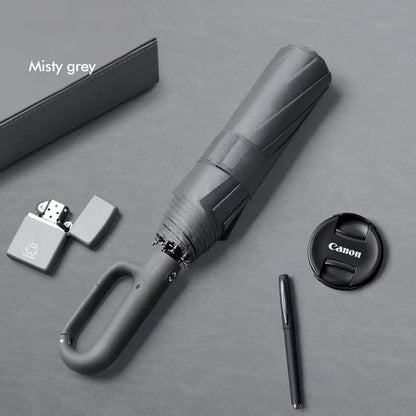 Ring Buckle Design 20 Rib Fully Automatic Folding Umbrella Extra Large Sunshade for Men and Women