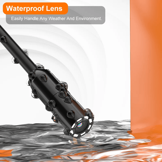 Endoscope Camera with 43 Inch Screen and Rigid Cable HD Pipe Inspection Borescope