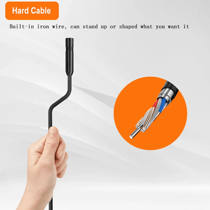 Endoscope Camera with 43 Inch Screen and Rigid Cable HD Pipe Inspection Borescope