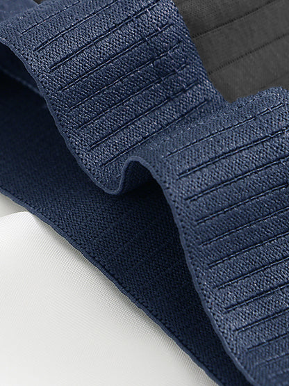 Mens 7 Pack Cotton Boxers Underwear Ribbed Soft Breathable Boxer Shorts with Colorful Waistbands Everyday Comfort