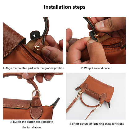 Longchamp Bag Converter Straps, Punch-Free DIY Transformation Set to Convert Your Bag to Crossbody or Shoulder Strap