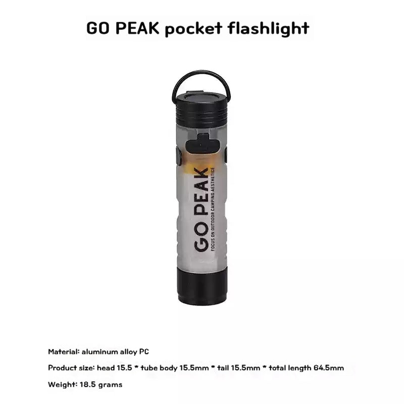 Gopeak Pocket Mini Flashlight, 5050 LED Outdoor Keychain Light for Emergency, Disaster Relief, Everyday Carry