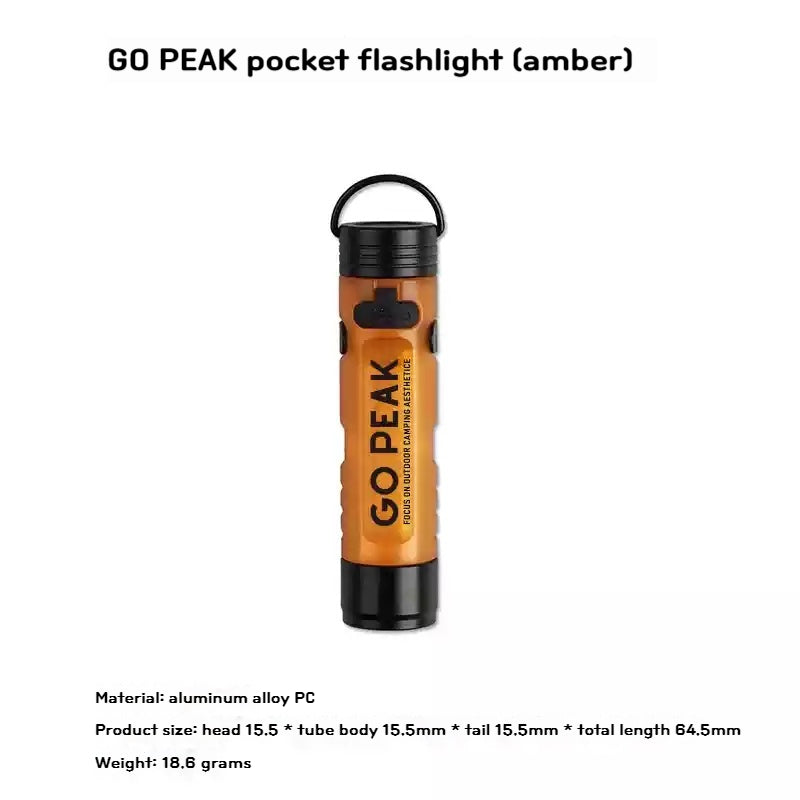 Gopeak Pocket Mini Flashlight, 5050 LED Outdoor Keychain Light for Emergency, Disaster Relief, Everyday Carry
