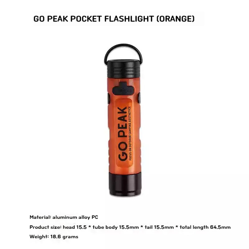 Gopeak Pocket Mini Flashlight, 5050 LED Outdoor Keychain Light for Emergency, Disaster Relief, Everyday Carry
