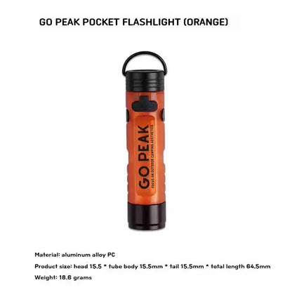Gopeak Pocket Mini Flashlight, 5050 LED Outdoor Keychain Light for Emergency, Disaster Relief, Everyday Carry