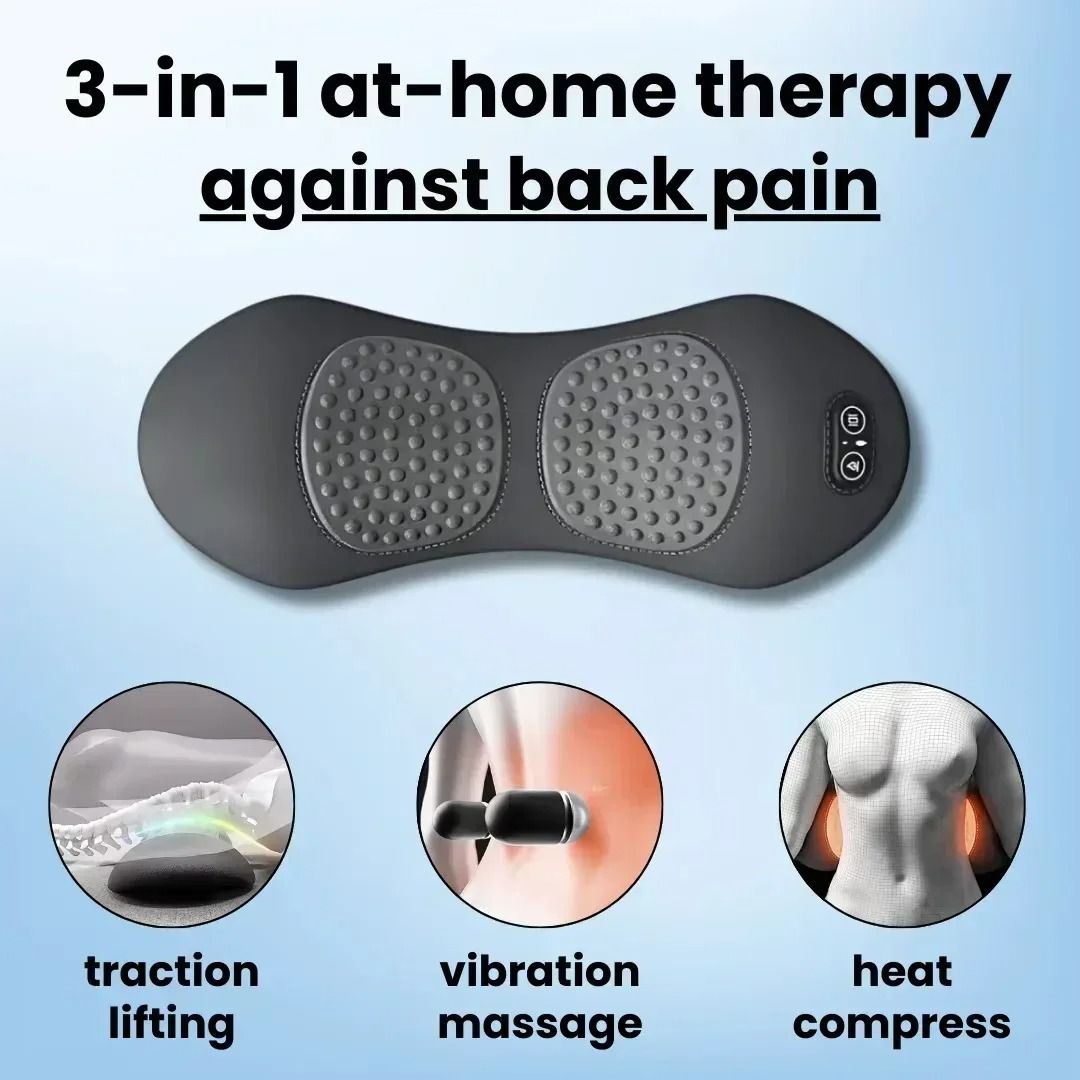 Portable 3 in 1 Back Massager for Deep Tissue Relief