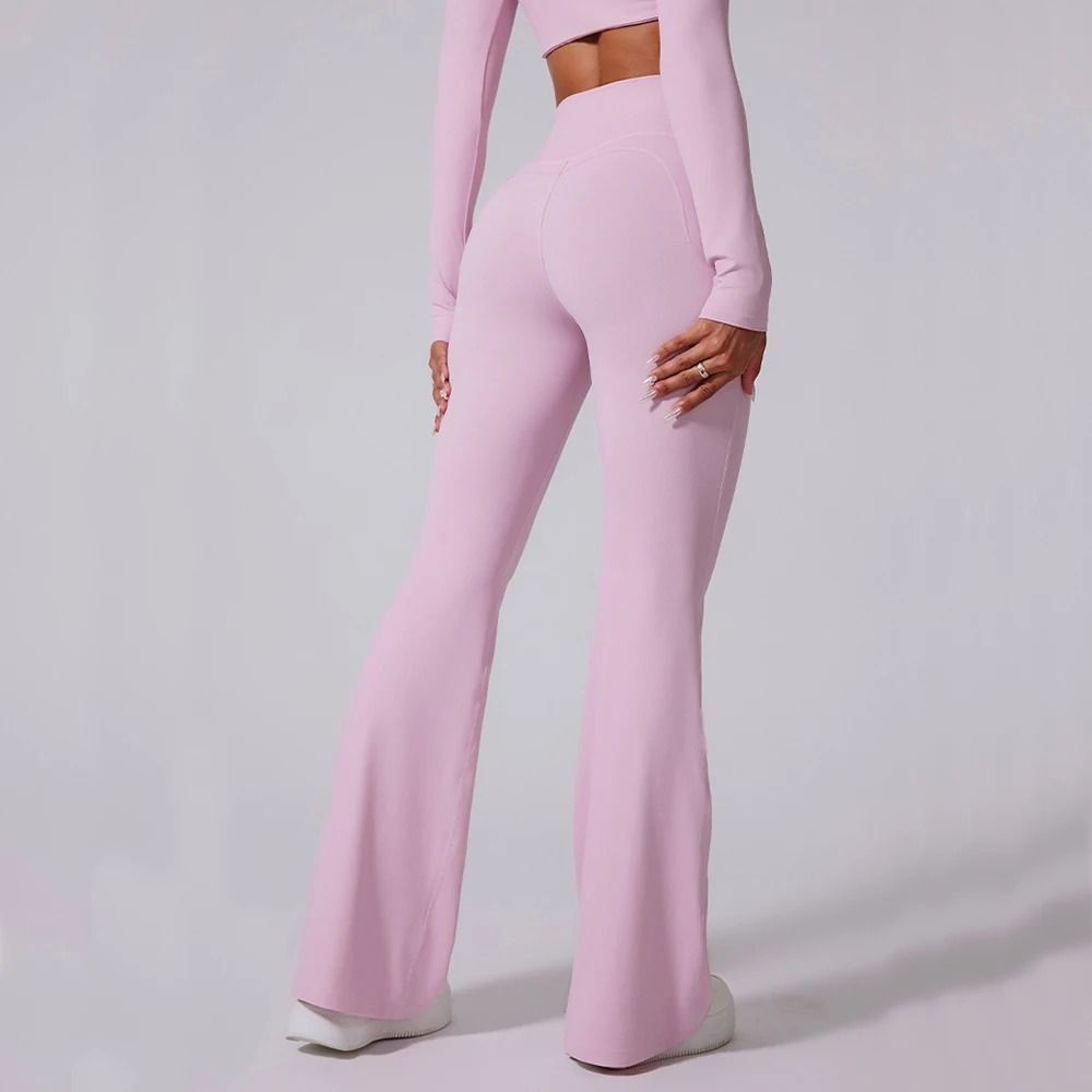 High Waist Flared Leggings Wide Leg Yoga Pants for Women