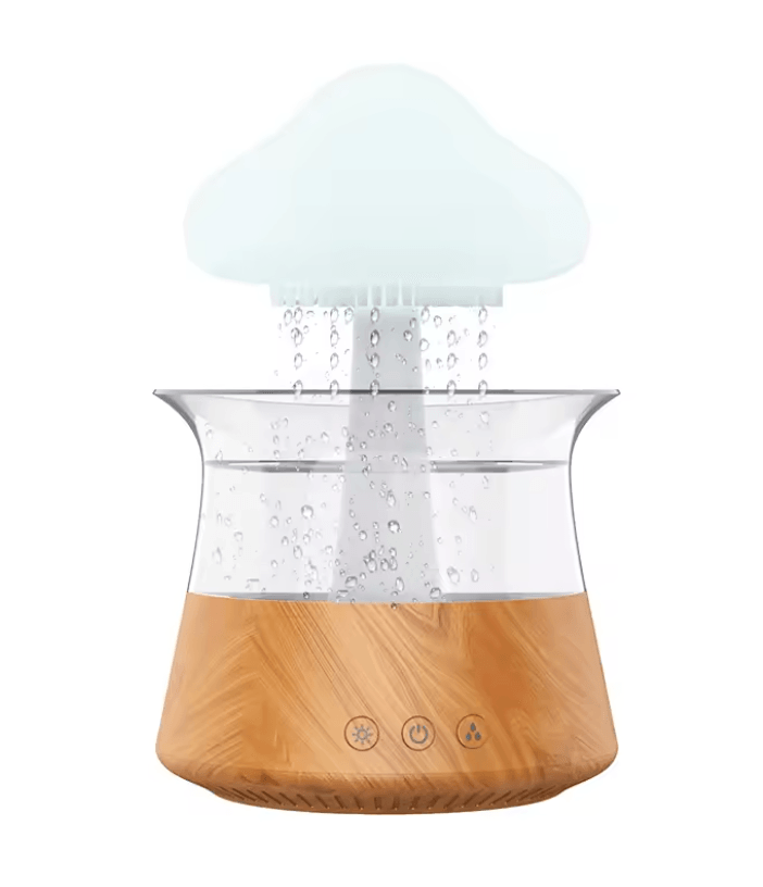 Cloud Rain Diffuser Humidifier Aromatherapy Machine with Colorful Lamp