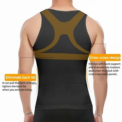 Mens Compression Shapewear Undershirt